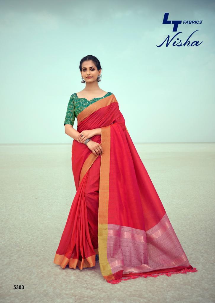 lt kashvi creation nisha silk exclusive look saree catalog