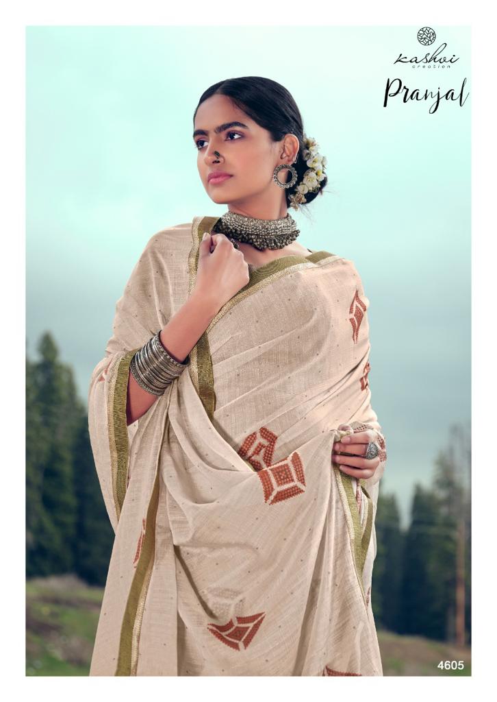 lt kashvi creation pranjal chiffon attractive saree catalog