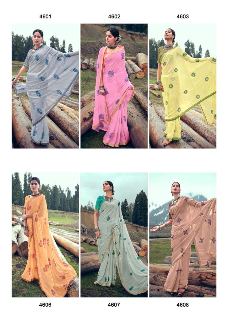 lt kashvi creation pranjal chiffon attractive saree catalog