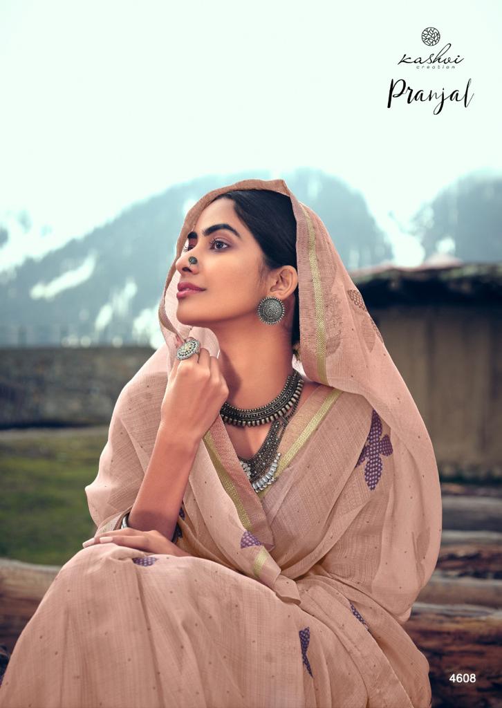 lt kashvi creation pranjal chiffon attractive saree catalog