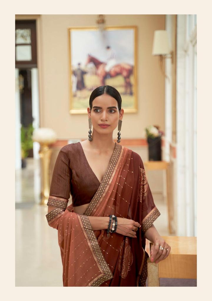 lt kashvi creation revanta georgget  decent look saree catalog