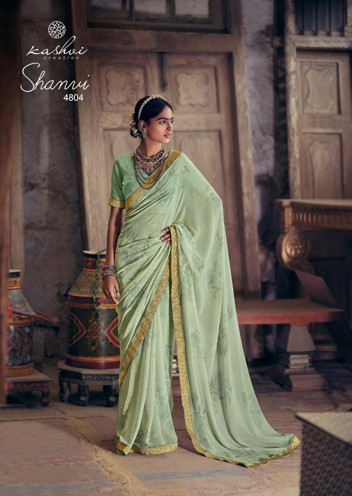 lt kashvi creation shanvi flower georgette attractive saree catalog