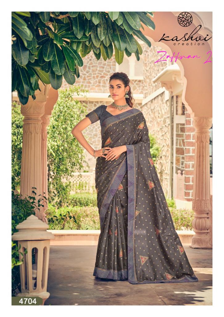 lt kashvi creation zaffran 2 vichitra beautiful print saree catalog