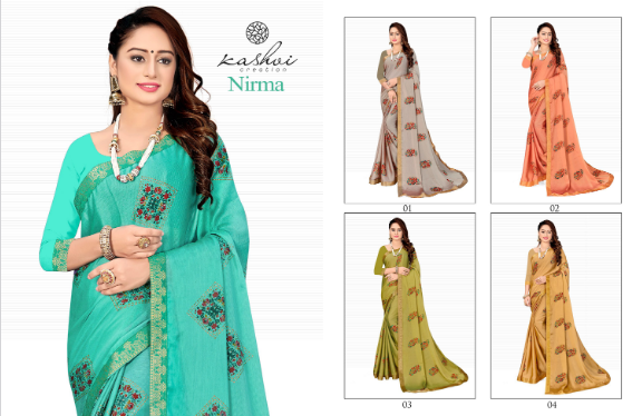 lt kashvi nirma moss elegant saree catalog