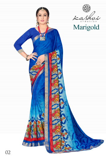 lt keshvi marigold micro gorgeous look saree catalog