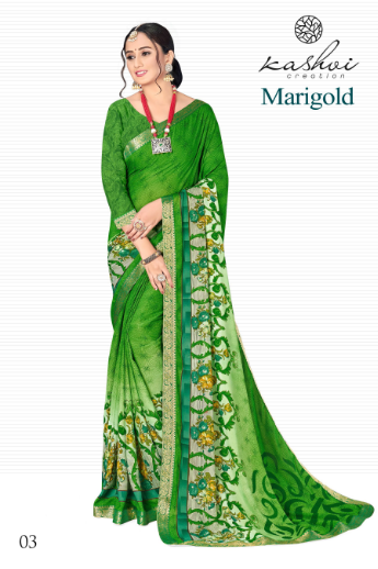 lt keshvi marigold micro gorgeous look saree catalog