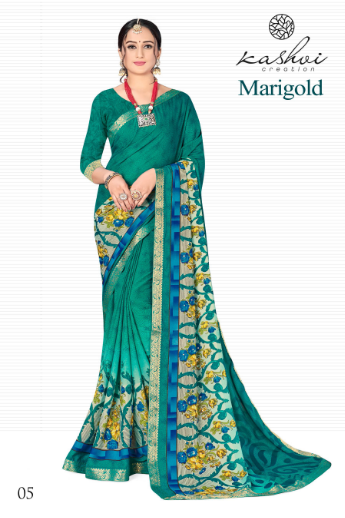 lt keshvi marigold micro gorgeous look saree catalog