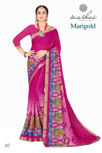 lt keshvi marigold micro gorgeous look saree catalog