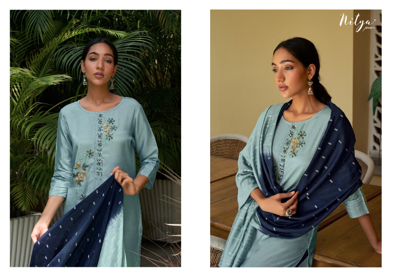 lt nitya gloria viscose regal look salwar suit catalog