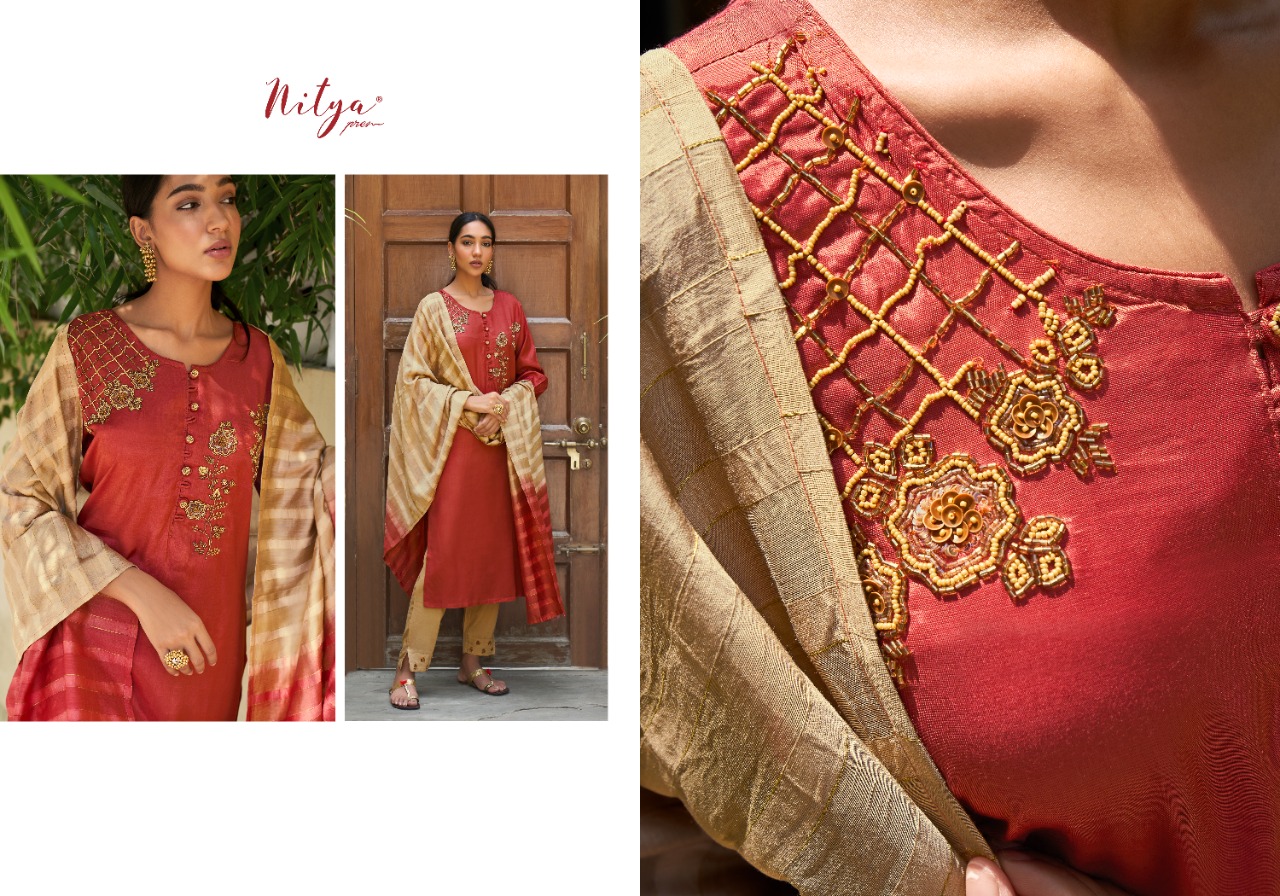 lt nitya gloria viscose regal look salwar suit catalog