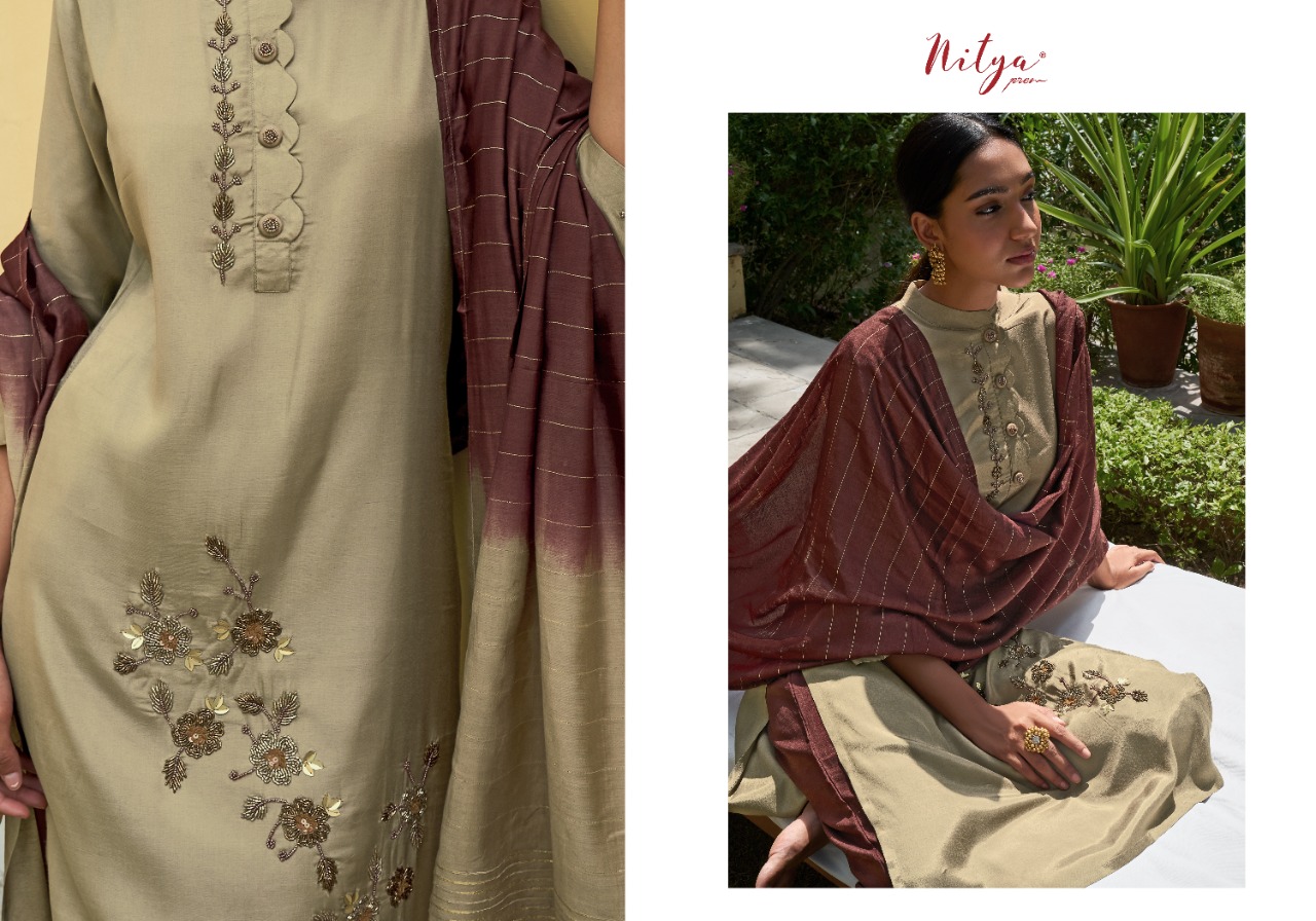 lt nitya gloria viscose regal look salwar suit catalog