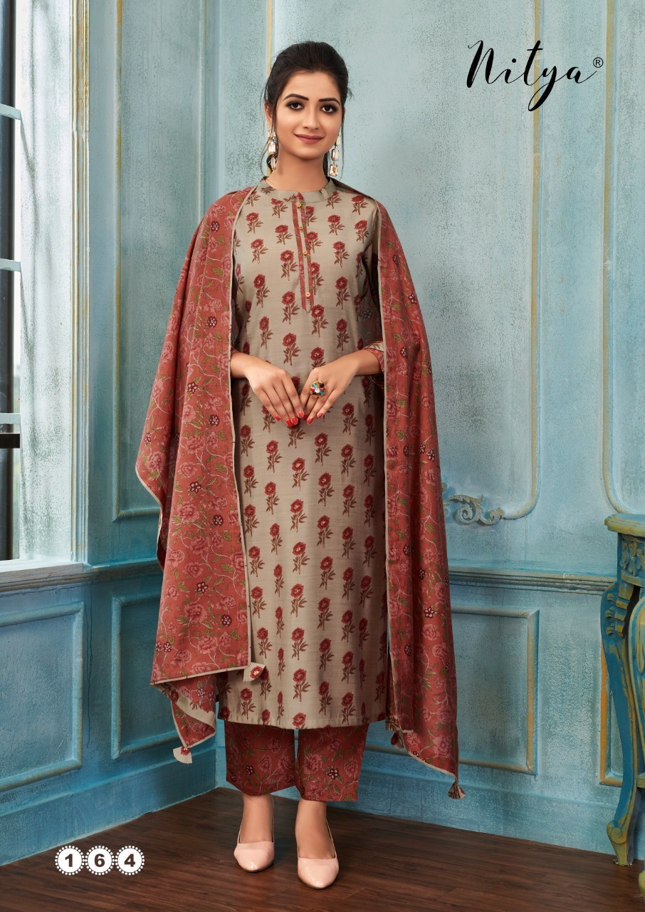 lt nitya Pick and choose silk attrective print kurta with pant size set