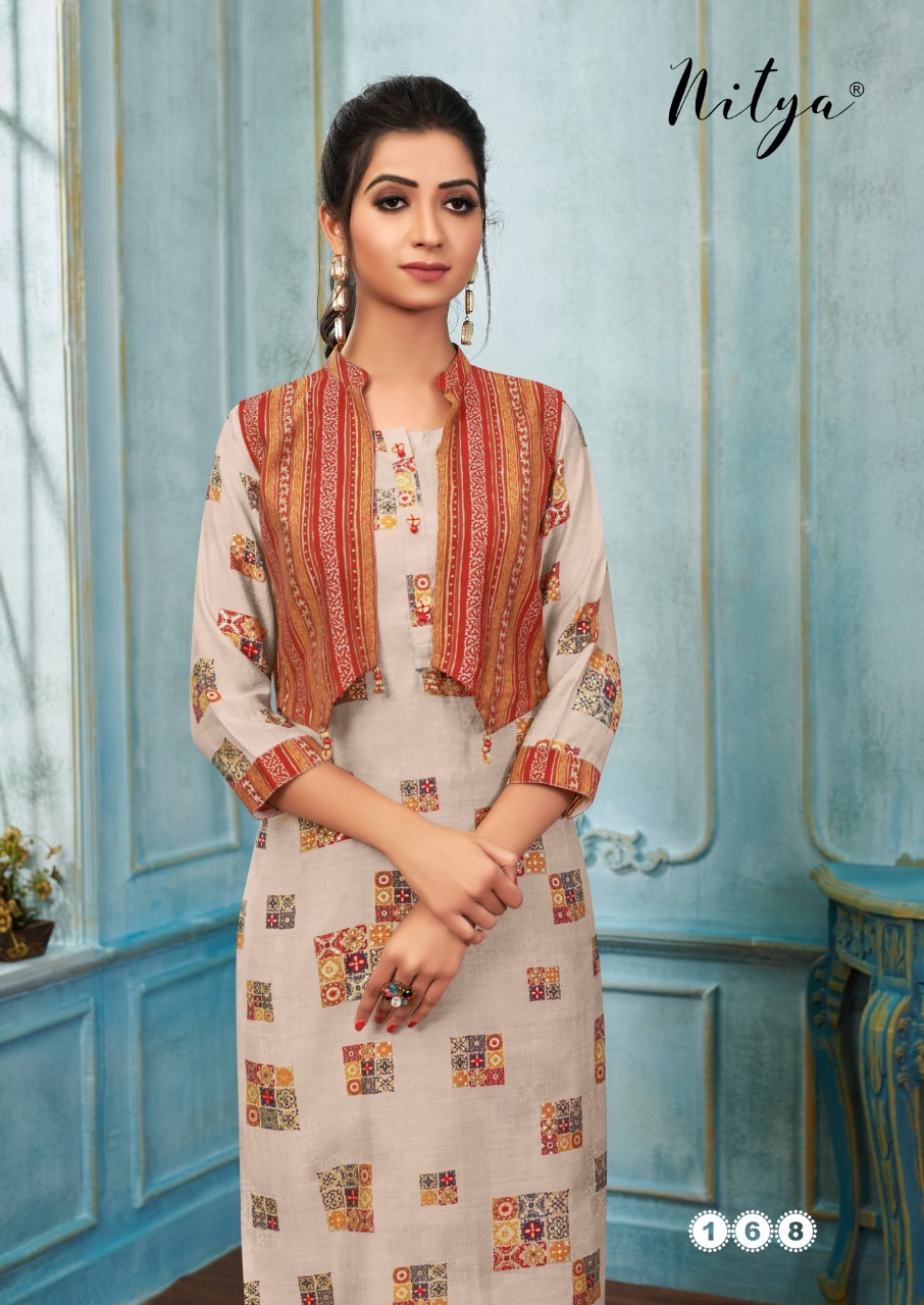 lt nitya Pick and choose silk attrective print kurta with pant size set