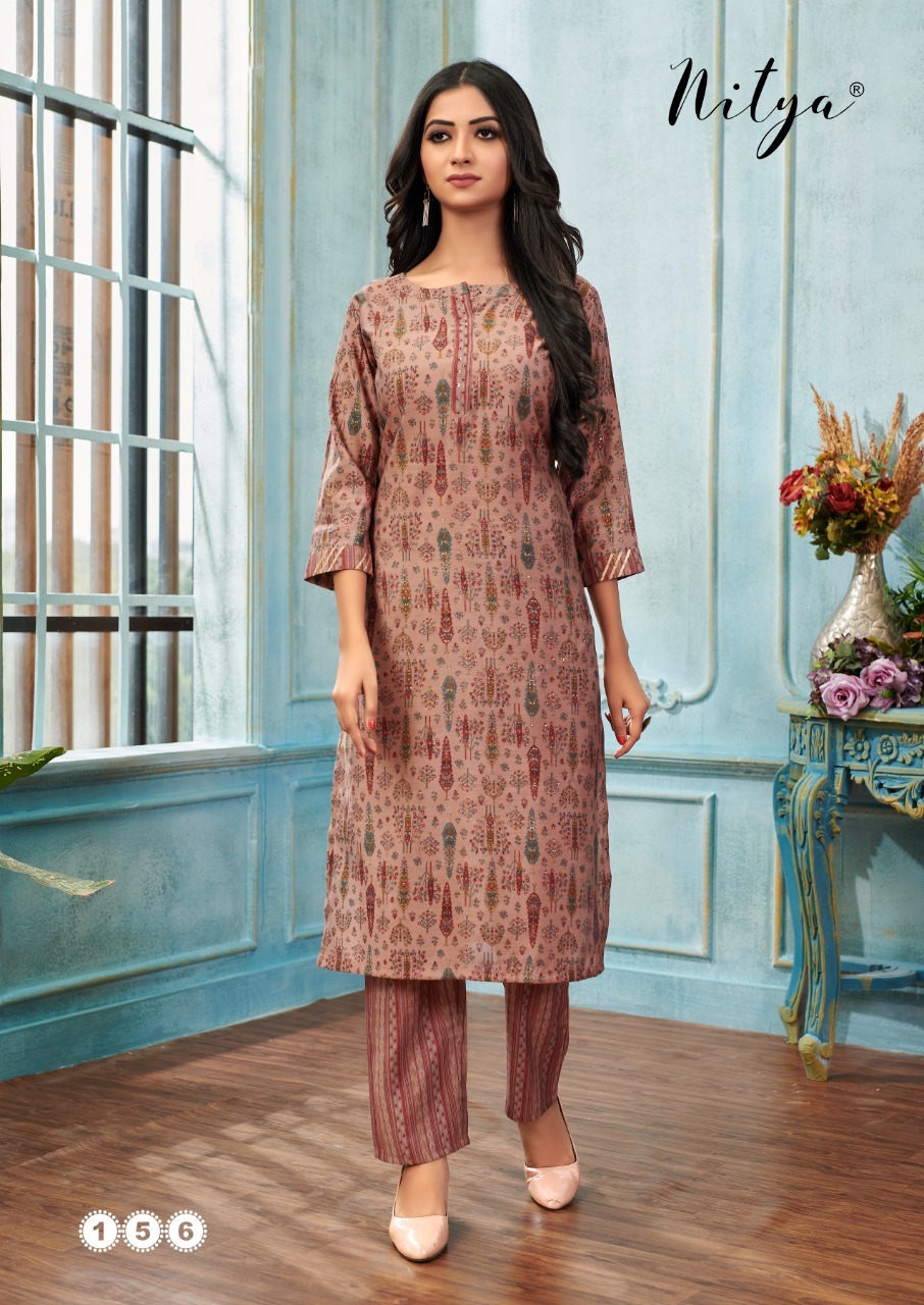 lt nitya Pick and choose silk attrective print kurta with pant size set