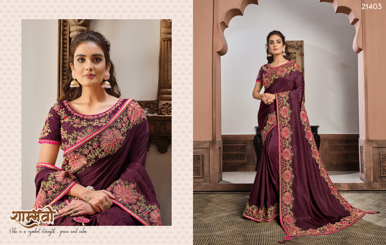 mahotsav d no 21402 to 21411 silk georgette  new and mordern style saree catalog