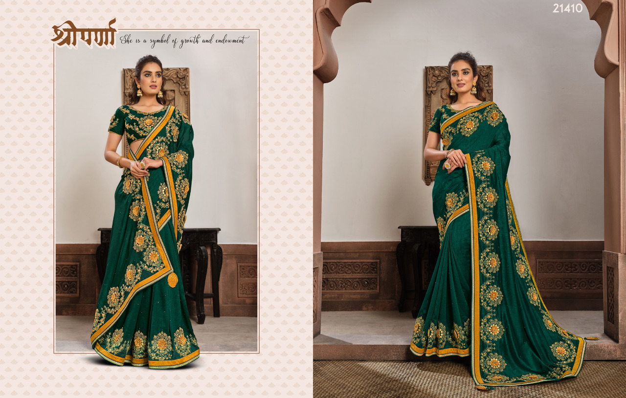 mahotsav d no 21402 to 21411 silk georgette  new and mordern style saree catalog