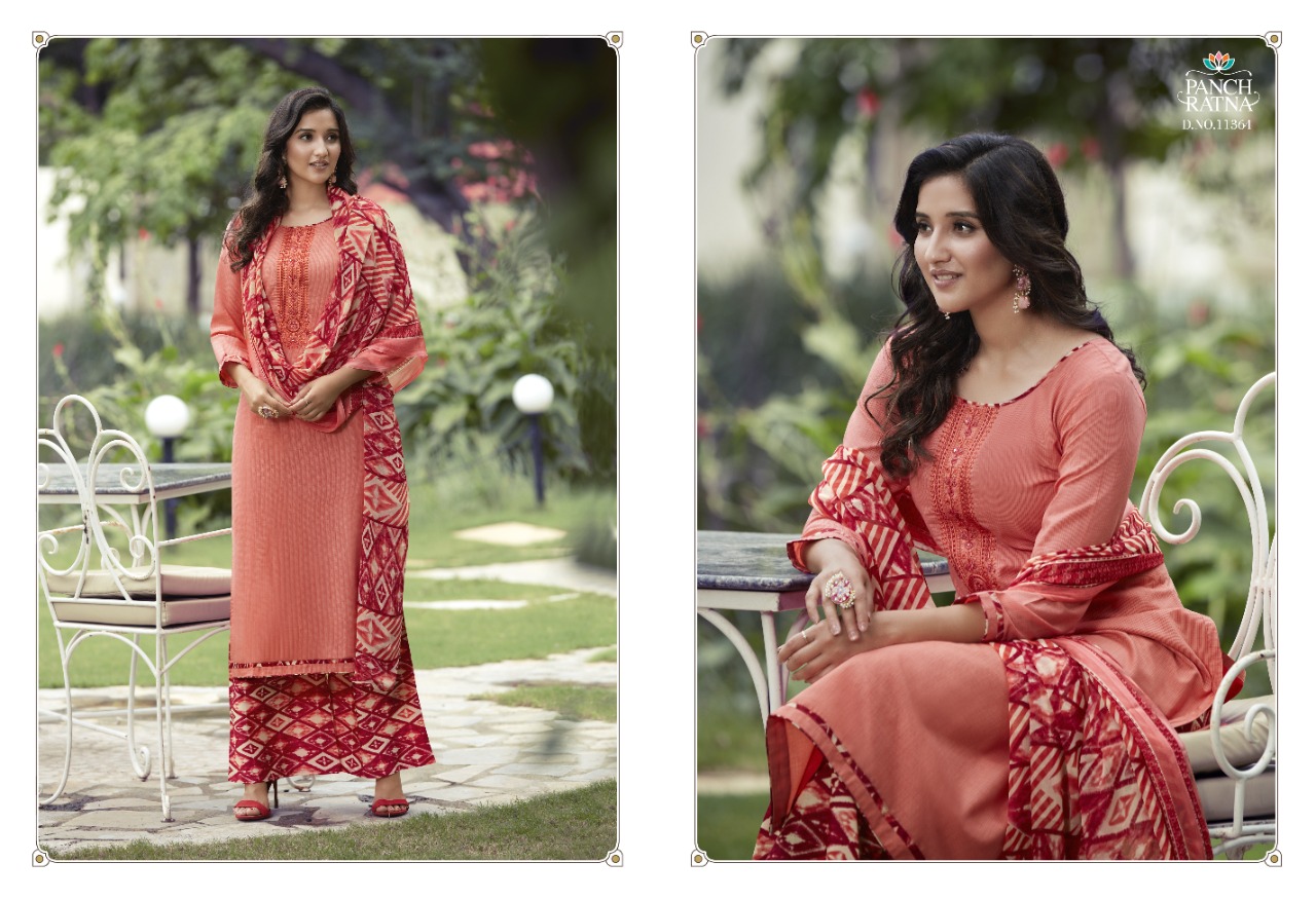 panch ratna  colours cotton elegant salwar suit catalog