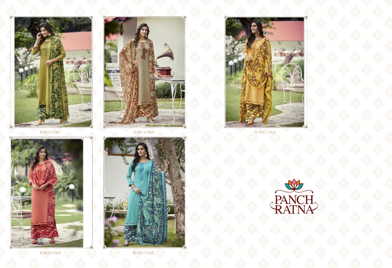 panch ratna  colours cotton elegant salwar suit catalog