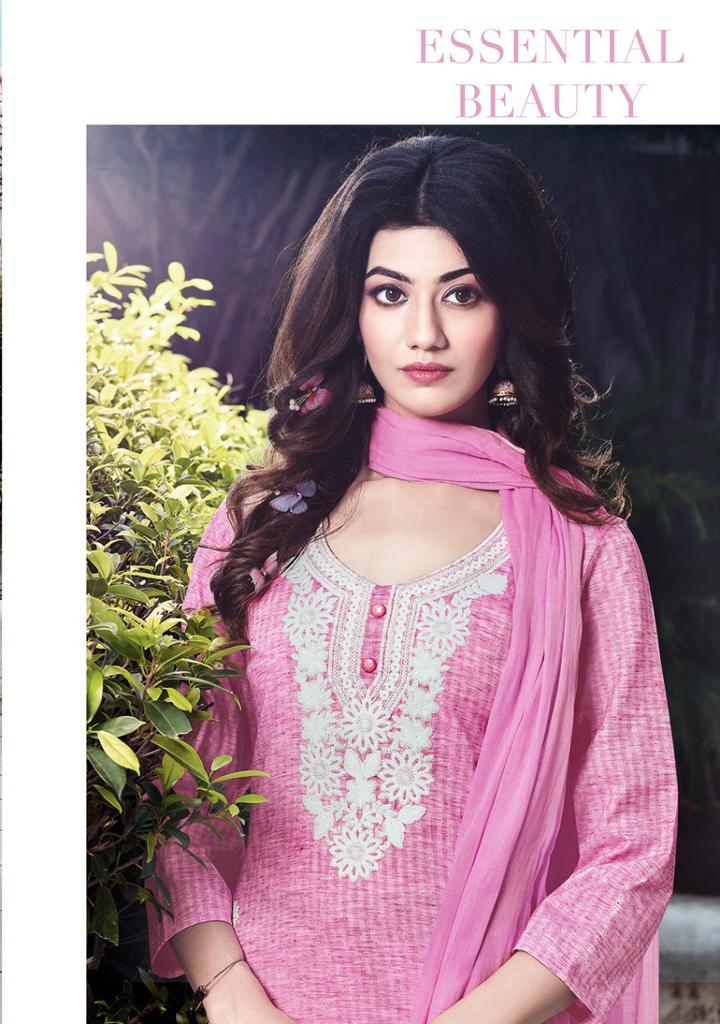 pink mirror bloom viscos astonishing top with bottom and dupatta catalog