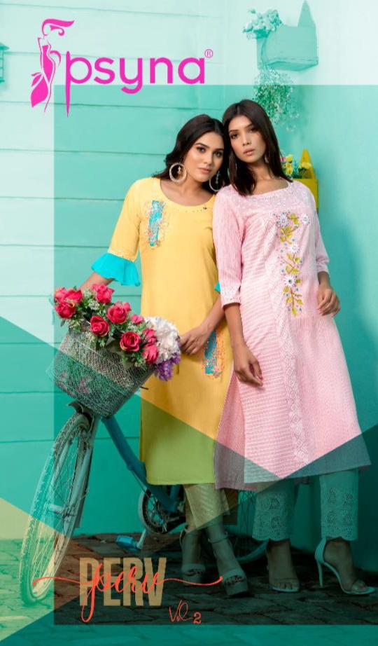 psyna perv 2 viscose new and modern style kurti catalog