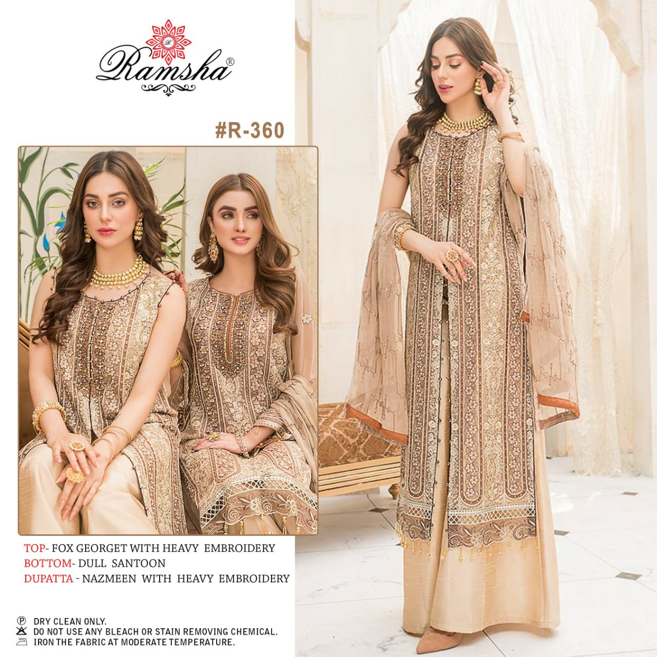 Ramsha ramsha vol 24 r 359 to r 362  Georgget gorgious look salwar suit catalog