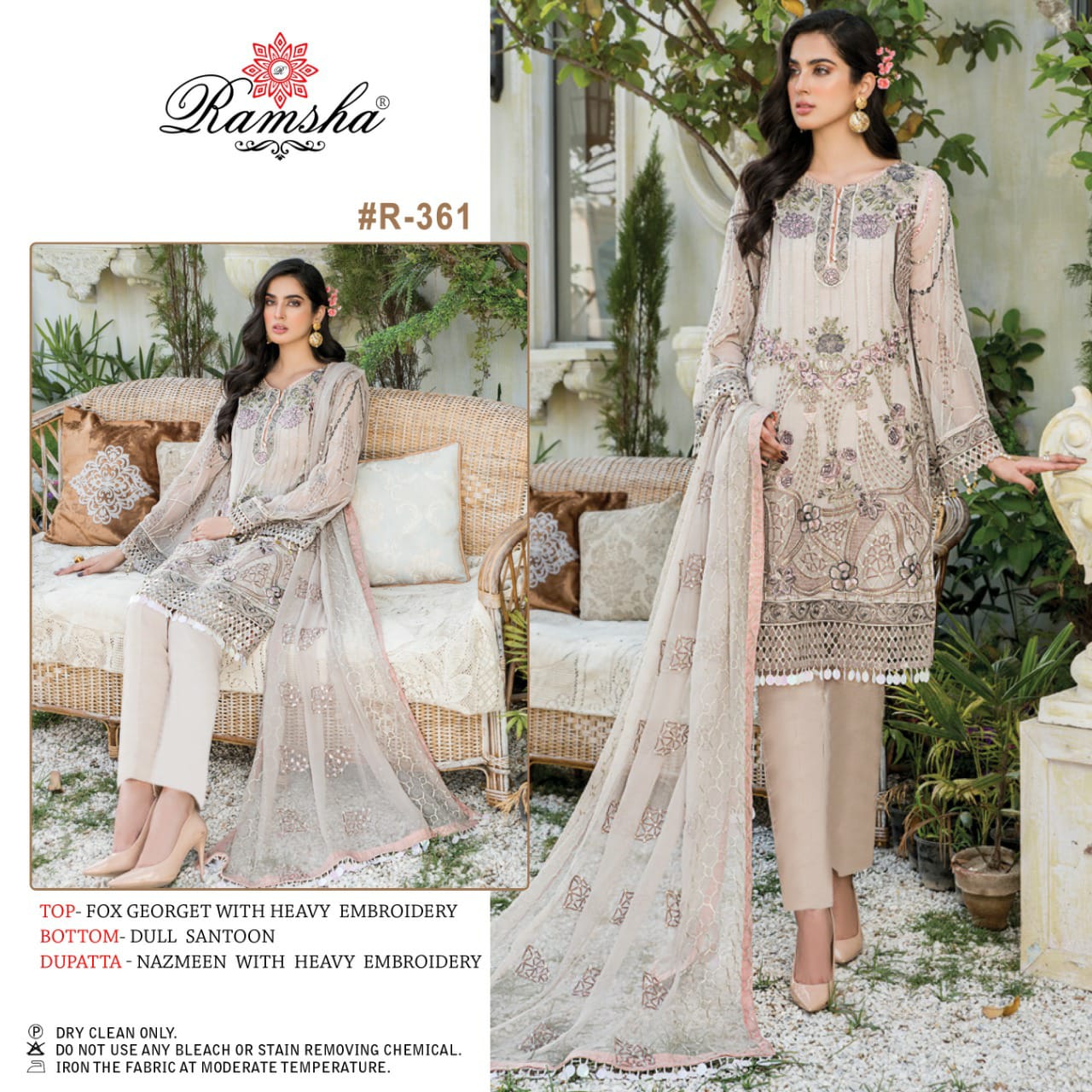 Ramsha ramsha vol 24 r 359 to r 362  Georgget gorgious look salwar suit catalog