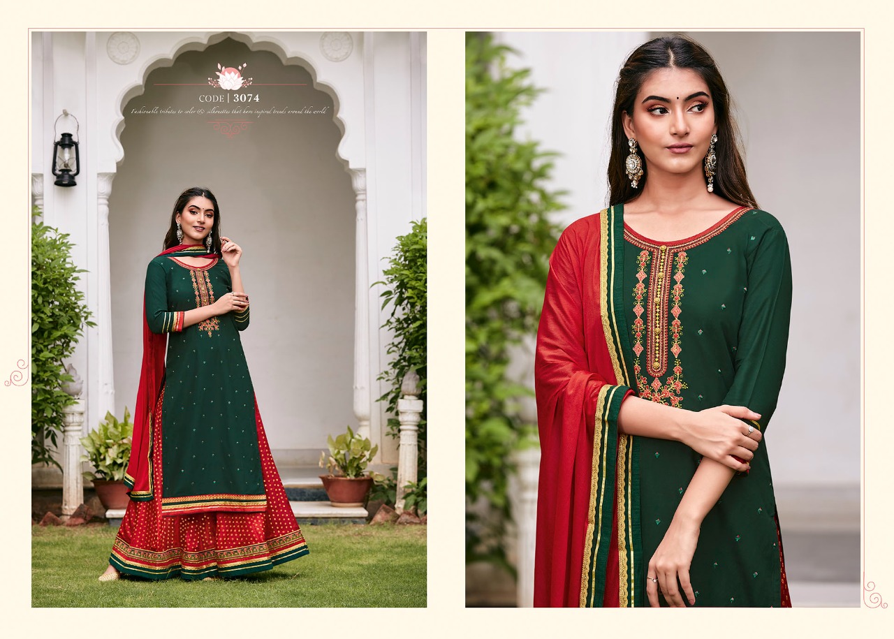 rangoon apsara vol 5 rayon elegant top bottom with dupatta catalog