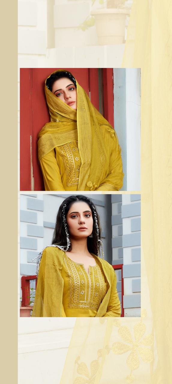 rijiya trends rim jhim rayon regal look kurti with dupatta catalog