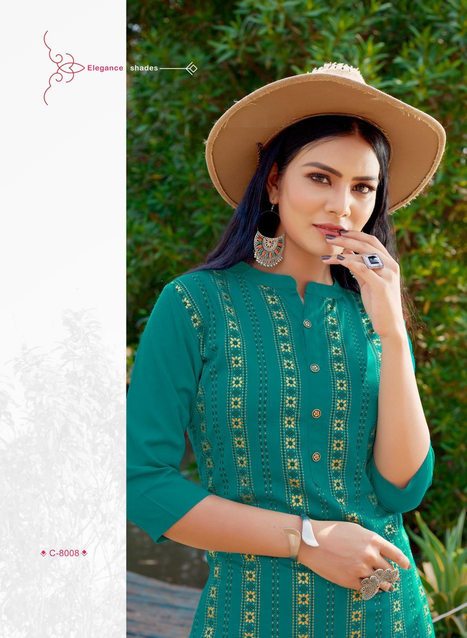 rijiya trends surmaee vol 2 rayon innovative look top  with bottom catalog