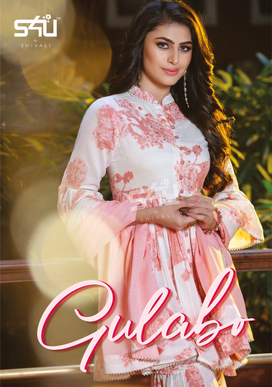 s4u gulabo cotton elegant sharara catalog