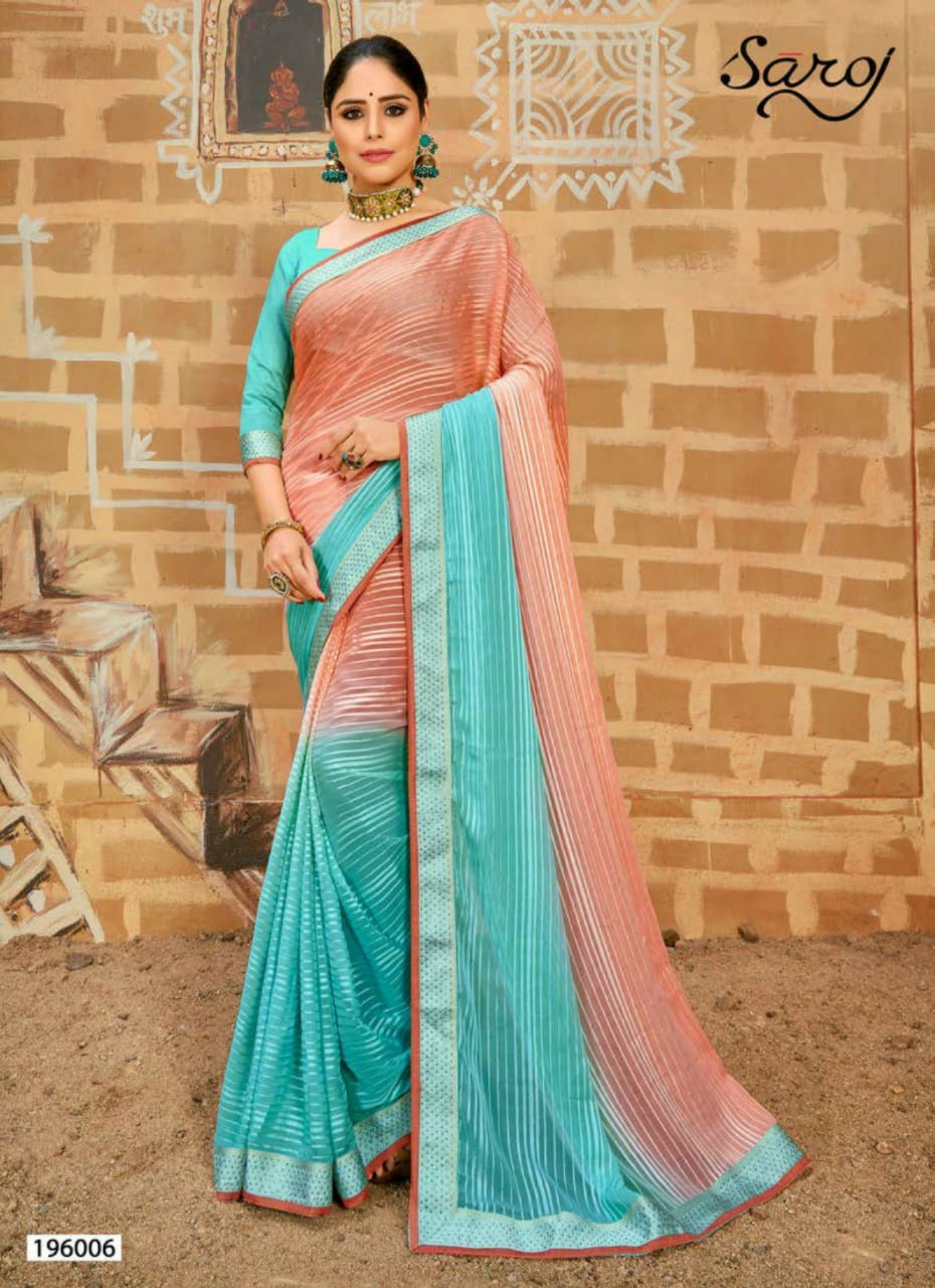 saroj paheli silk satin exclusive look saree catalog