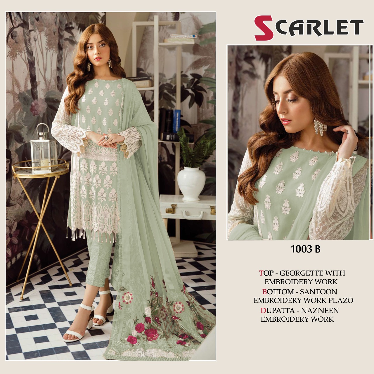 scarlet SCARLET 1003 B Salwar Kameez Georgget Singles