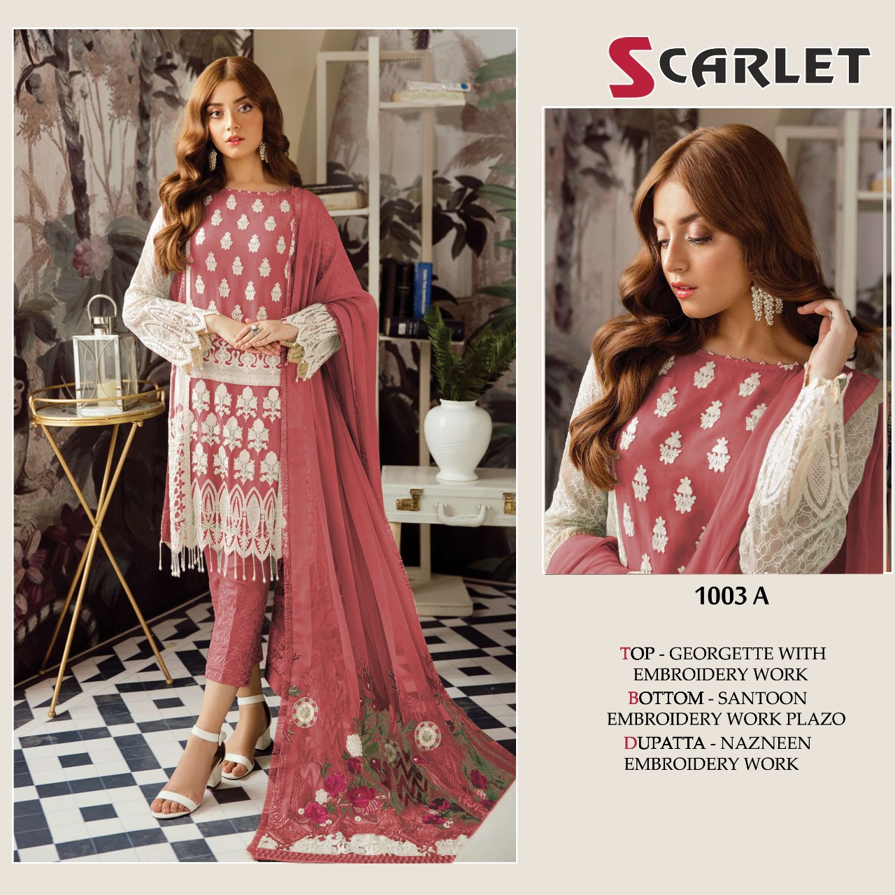 scarlet SCARLET  1003 A Salwar Kameez Georgget Singles