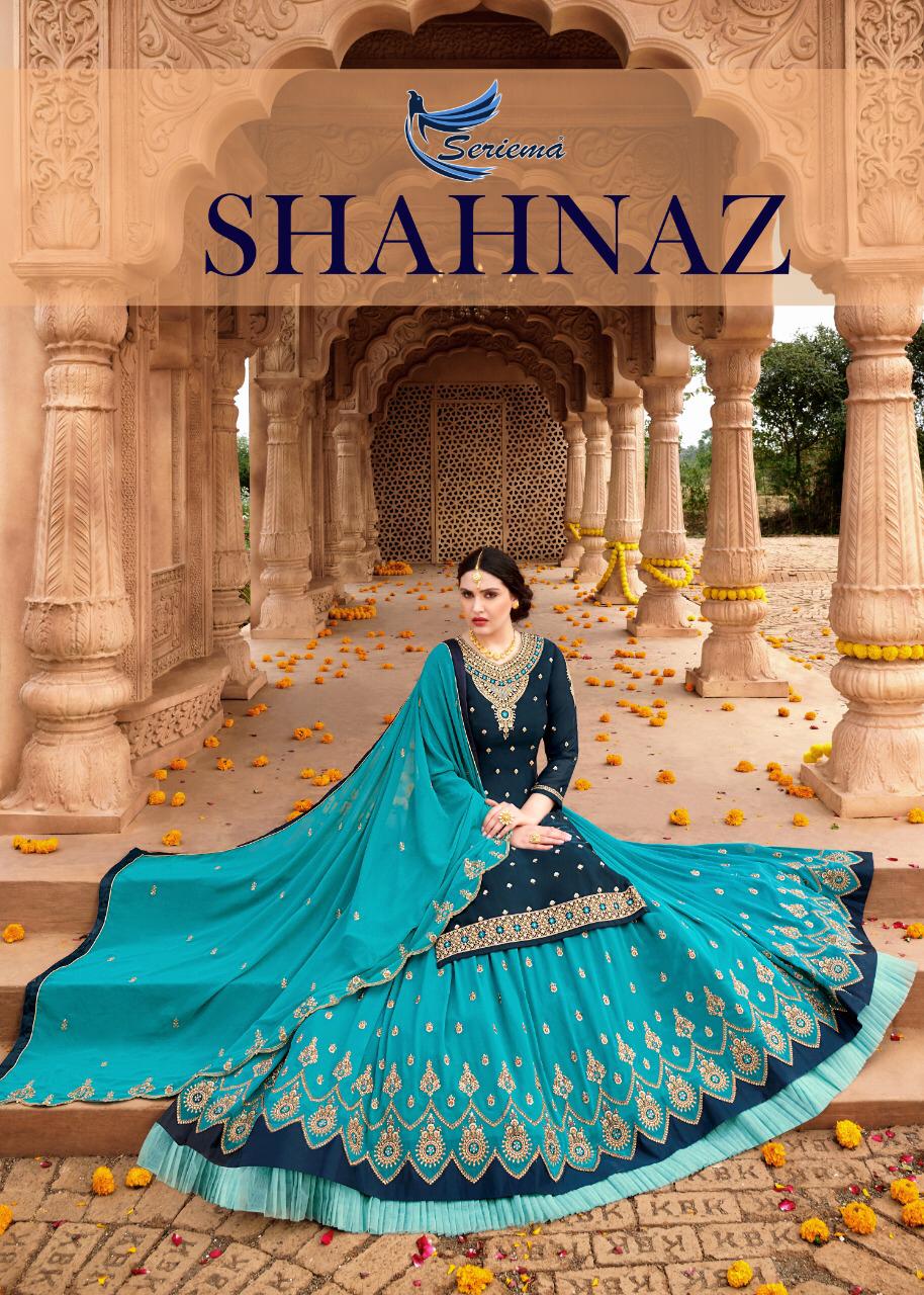 seriema shahnaz attrective embroidary and colour kurti bottom with dupatta catalog