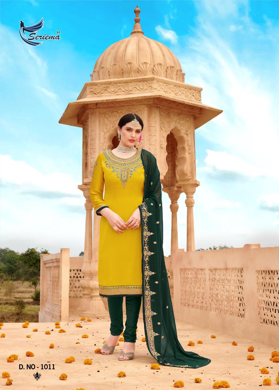 seriema shahnaz attrective embroidary and colour kurti bottom with dupatta catalog