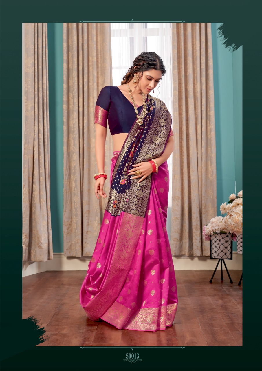 shakunt weaves Akash ganga art silk regal look saree catalog