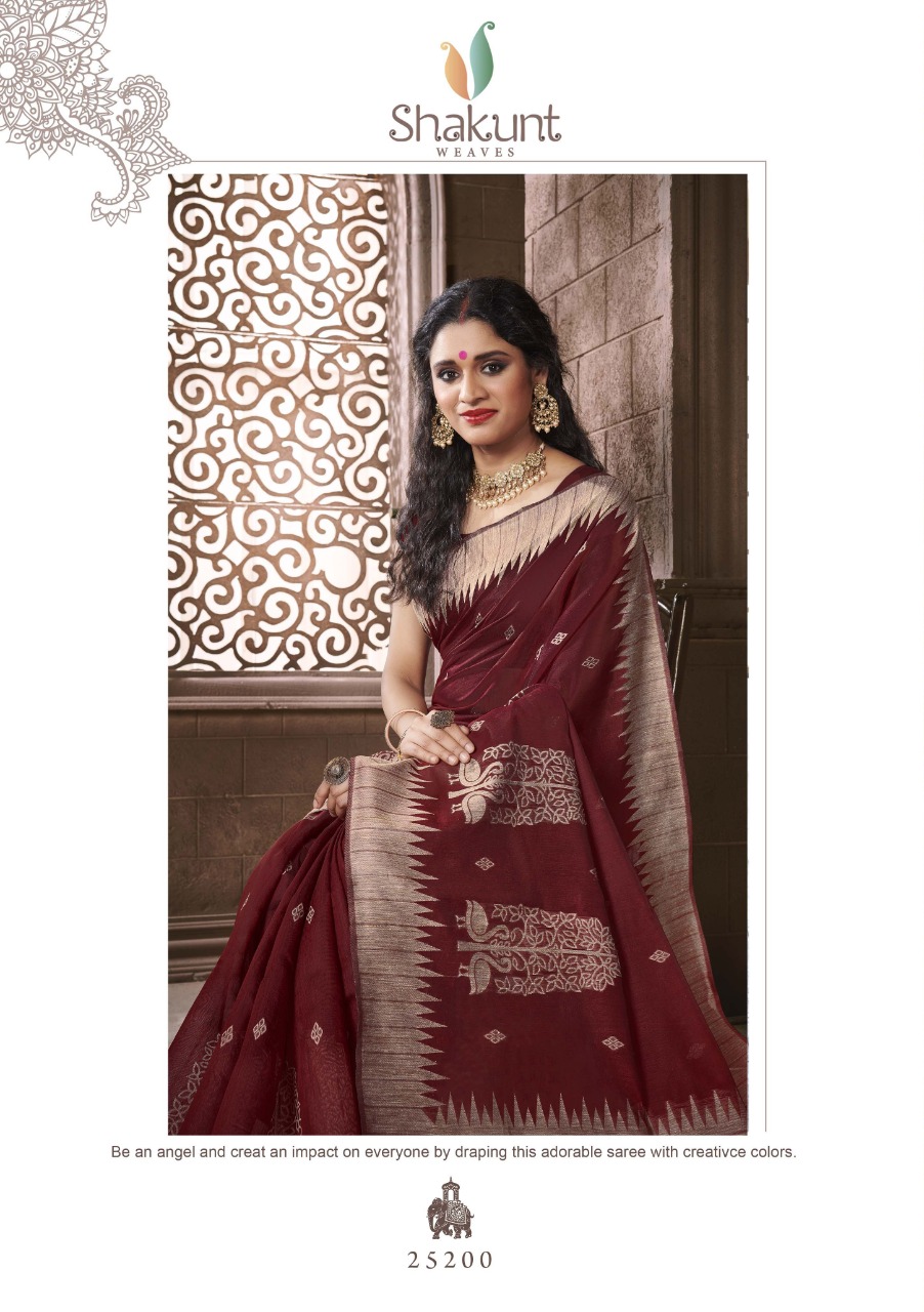 shakunt weaves devras cotton Weaving regal look saree catalog