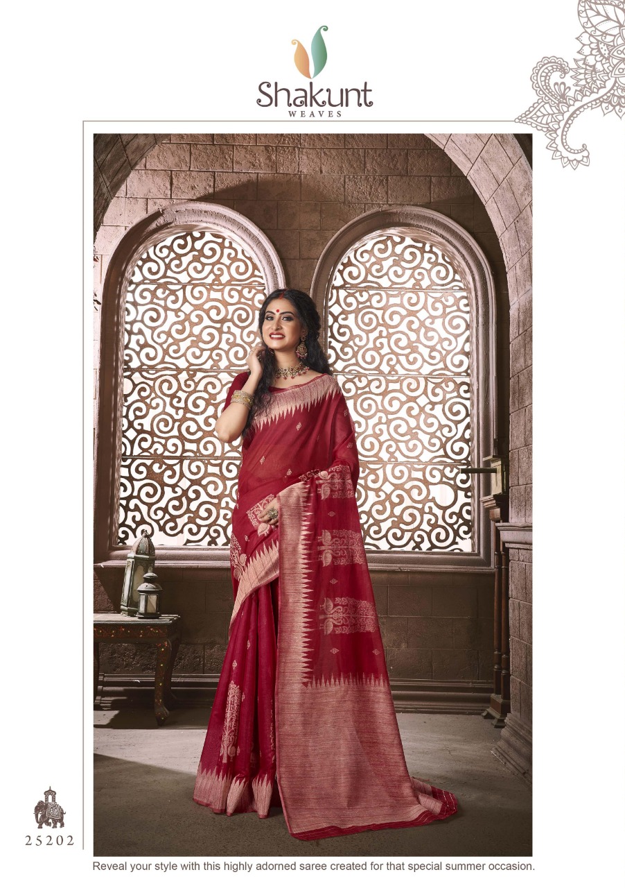 shakunt weaves devras cotton Weaving regal look saree catalog