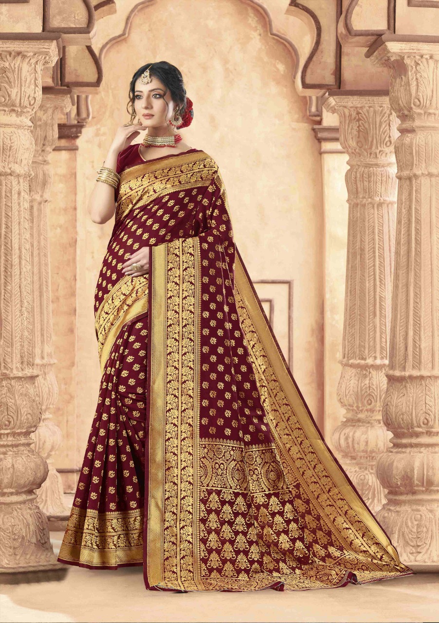 shakunt weaves madhupriya art silk gorgeous look saree catalog