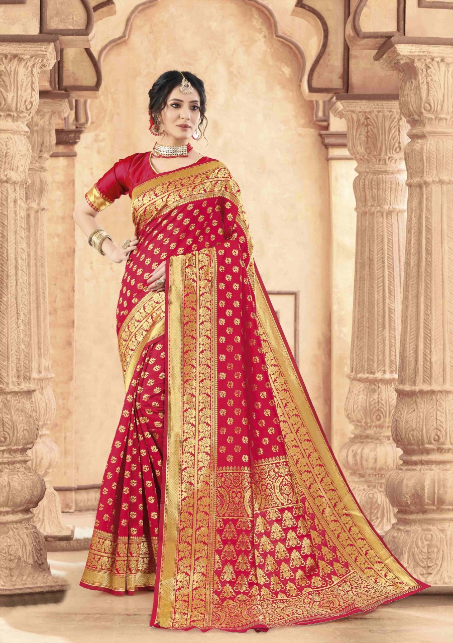 shakunt weaves madhupriya art silk gorgeous look saree catalog