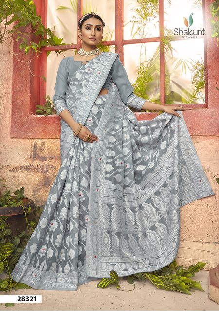 shakunt weaves monalisa cotton silk gorgeous look saree catalog