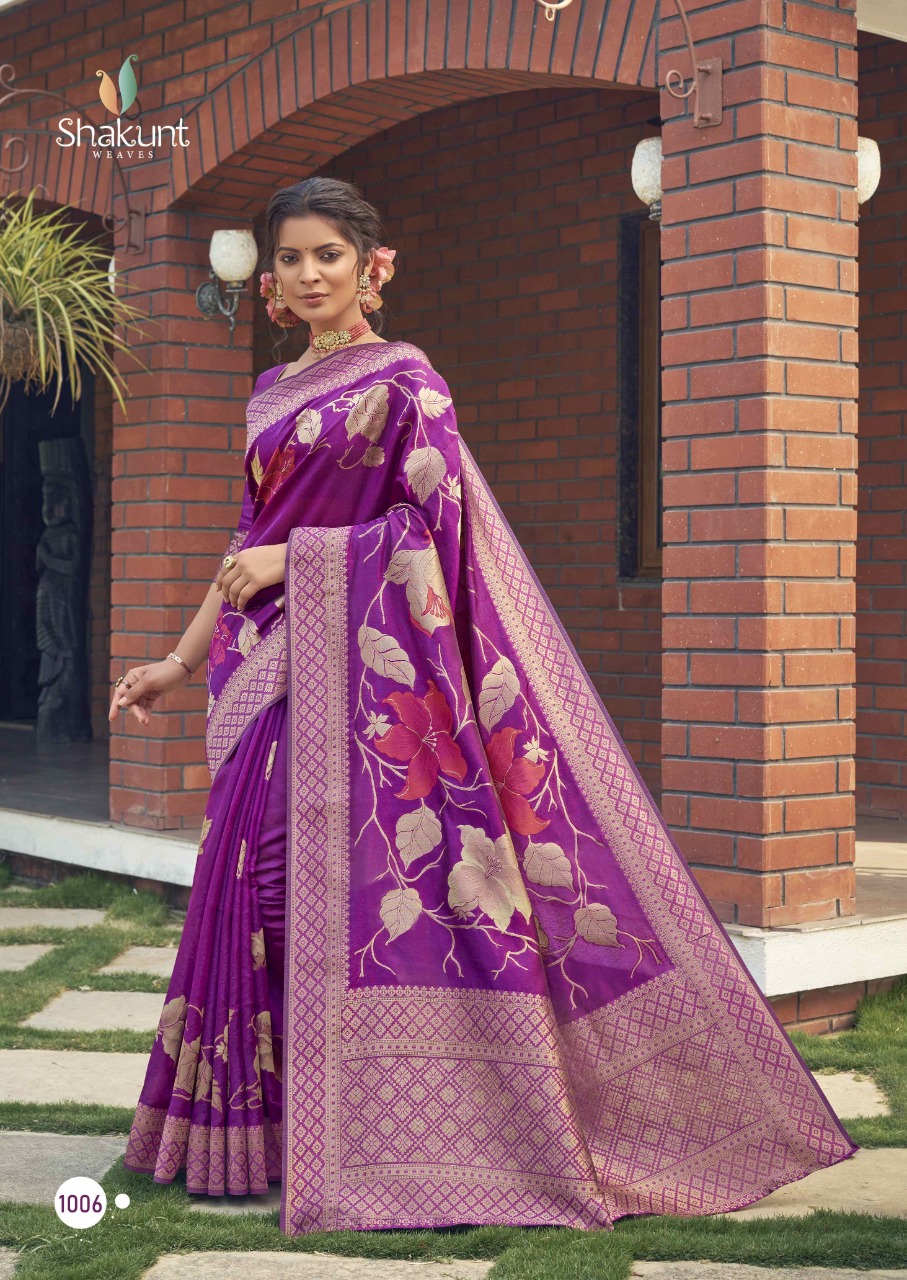 shakunt weaves pushp cotton gorgeous look saree catalog