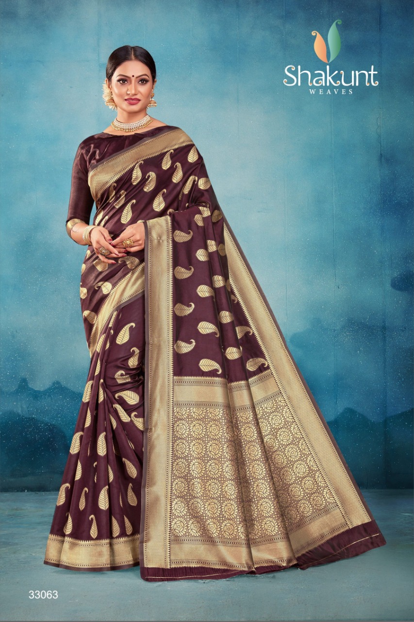 shakunt weaves swarnrekha vol 1 art silk astonishing saree catalog