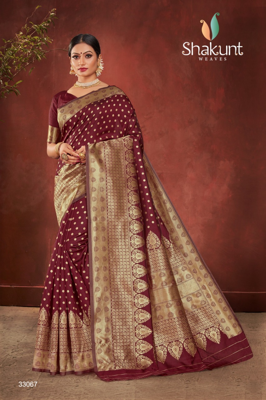 shakunt weaves swarnrekha vol 2 art silk innovative look saree catalog