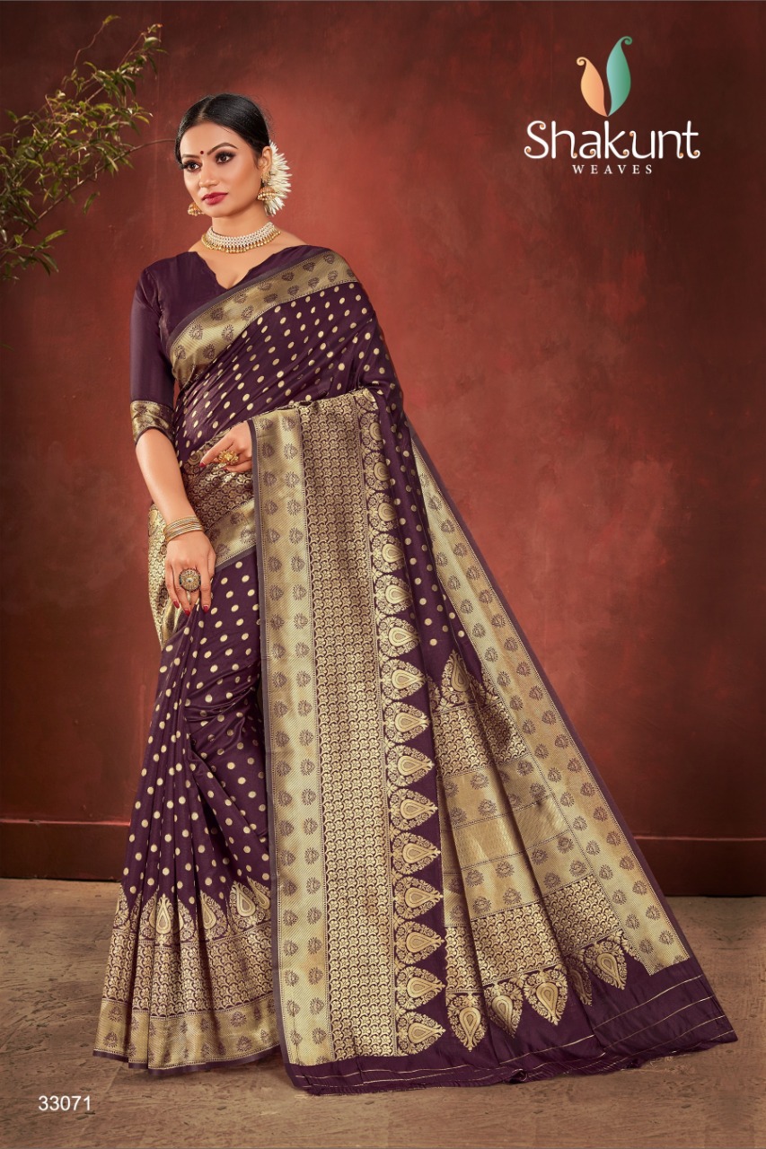 shakunt weaves swarnrekha vol 2 art silk innovative look saree catalog