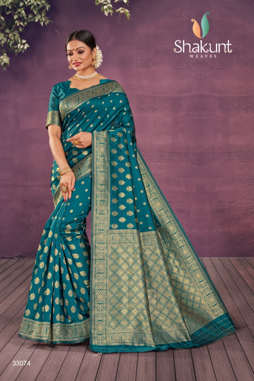 shakunt weaves swarnrekha vol 3 art silk regal look saree catalog