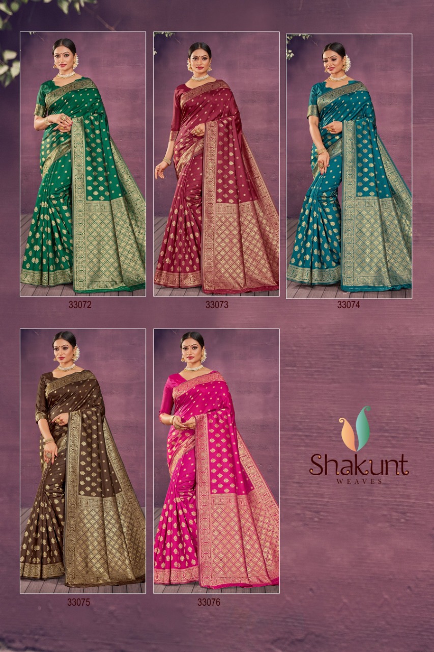 shakunt weaves swarnrekha vol 3 art silk regal look saree catalog