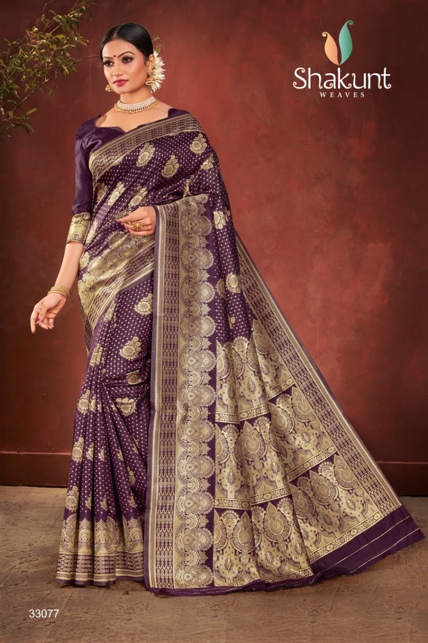 shakunt weaves swarnrekha vol 4 art silk beautiful look saree catalog