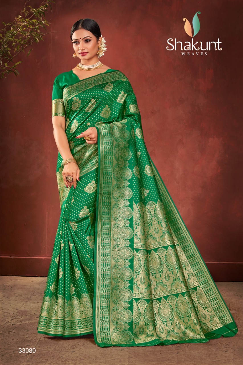 shakunt weaves swarnrekha vol 4 art silk beautiful look saree catalog