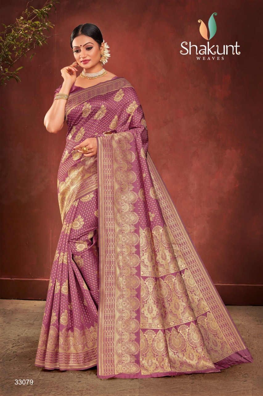 shakunt weaves swarnrekha vol 4 art silk beautiful look saree catalog